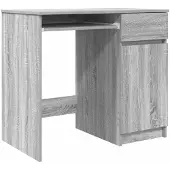 vidaXL Bureau 86x49x76 cm spaanplaat grijs sonoma