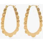 Sissy-Boy Gold plated ovale oorbellen