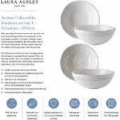 Laura Ashley Artisan Collectables Kommen set van 4 - Schaaltjes - Ø16cm