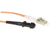 ACT RL9101 Glasvezel Patchkabel Duplex | MTRJ en LC connectoren | LSZH | Multimode | 62.5/125 | OM1 | 1 meter