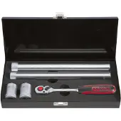 Ks Tools 517.1140 3/8 koppelbougieset met schroefgereedschap, 5-delig