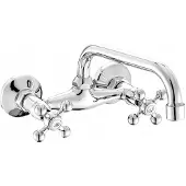 Kuchinox Retro wandmengkraan voor wastafel, model Stilo BKI 050D, chroom
