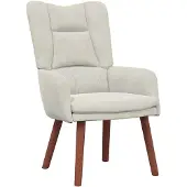 vidaXL Fauteuil Crème 63 x 67 x 94 cm Fluweel