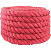 vidaXL Jute Touw Rood 100% Tossa jute