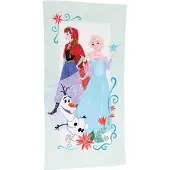 VProDeti Frozen strandlaken Anna, Elsa & Olaf 70 x 140 cm