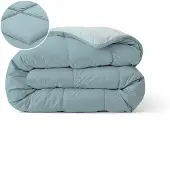 Zelesta Pure Duo Katoen Zomerdekbed - Grijsblauw & Lichtblauw 200x200cm