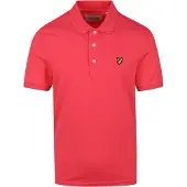 Lyle & Scott elektrisch roze effen poloshirt