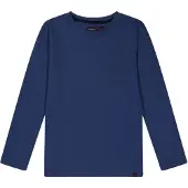 Farah Kinder/Kids Stacked Logo T-shirt met lange mouwen (Blauw)