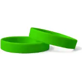 Combicraft Blanco siliconen polsbandjes neon groen Ø65mm - 10 stuks