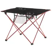 Atom Campingtafel 56x40x41cm | Opvouwbaar | Rood
