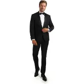 Suitable Smoking Brooklyn Wolblend | Zwart | Maat 29