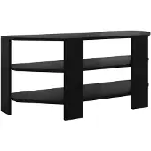 vidaXL HoekTVKabinet 100 x 40,5 x 45 cm Zwart Bewerkt hout