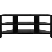 vidaXL HoekTVKabinet 100 x 40,5 x 45 cm Zwart Bewerkt hout