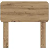 vidaXL Hoofdbord Artisan Eiken Bewerkt hout