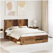 vidaXL Hoofdbord Oud hout Bewerkt hout