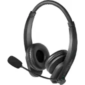 Logilink BT0060 On Ear headset Bluetooth Stereo Zwart Volumeregeling Computer