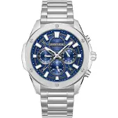 Police Analoog horloge blauw