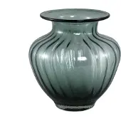 Ptmd Marlisha Teal Glass Vase Big Round