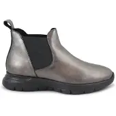 Frau Laarzen '43E4 canna fucile donna scarpe stivaletti pelle elastico' zilver