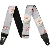 Fender Floral Polyester Gitaarband Grijs 0990638043
