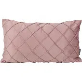NOVÉE Sierkussen velvet cross oudroze | 30x50 cm | velvet/polyester