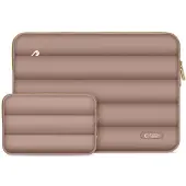 Tech-Protect Puffy MacBook 13 / 14 Inch Sleeve Walnut