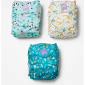 Bambino Mio 3-pack Miosolo alles-in-één herbruikbare luiers in Dier