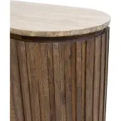 Giga Meubel Dressoir Myra Travertin Bruin 175cm