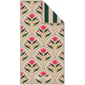 Melli mello | Tulip Charm | Strandlaken 90x180cm | Gewafeld Microvezel | Dubbelzijdige Print | Sneldrogend