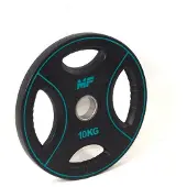 Muscle Power PU 4-Grip Halterschijf - 50 mm - 10 kg