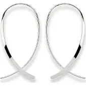 Bastian Inverun - 925/- zilveren oorbel, gepolijst - 12556