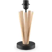 Home Sweet Home Landelijke tafellamp voet Bindy voor lampenkap - 15/15/33cm - gemaakt van Hout - geschikt voor E27 LED lichtbron - voor lampenkap met doorsnede max.35cm