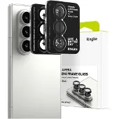 Ringke Camera Lens Frame Glass - Camera Protector Geschikt voor Samsung Galaxy Z Fold 7 - Case Friendly Tempered Glass - Zwart - 2-Pack