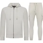 Enos Casual oversized ribbed tweedelige set trainingspak