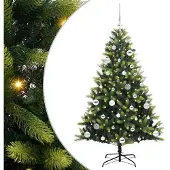 vidaXL Kunstmatige Gehingde Kerstboom 150 LEDs Groen 150 cm PVC en PE