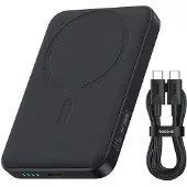Baseus EnerFill FM11 magnetische mini-USB-C-powerbank met snelle draadloze oplaadfunctie 10.000 mAh 22,5 W Interstellar Black