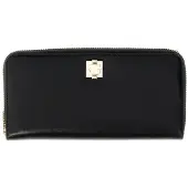 GUESS portemonnee Audrey Logo SLG Zip Around Wallet Black zwart