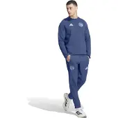 Adidas Ajax Tiro Travel Crew Trainingspak 2026-2027 Donkerblauw Lichtblauw