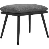vidaXL Voetenbank 45x29,5x35 cm stof en kunstleer lichtgrijs