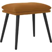 vidaXL Voetenbank 45x29,5x35 cm fluweel bruin