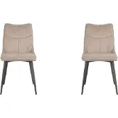 Label51 - Eetkamerstoel Riv - Beige - 59x47x88cm - Set van 4