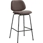 Label51 - Barstoel Bello - Taupe - 53x46x105cm - Set van 2