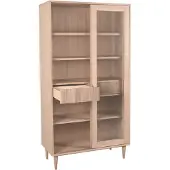 Label51 - Vitrinekasten Jule - Beige - 49x100x180cm