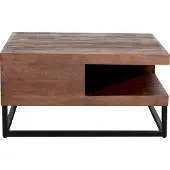 Label51 - Salontafel Cube - Bruin - 80x80x40cm