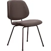 Label51 - Eetkamerstoel Bello - Taupe - 58x48x82cm - Set van 2