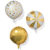 HEMA Folieballonnen 35cm Goud - 3 Stuks (goud)