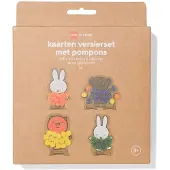 HEMA Nijntje kaarten versieren met pompoms