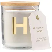 HEMA Kaars in glas Ø8x10cm letter H