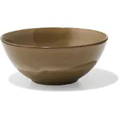 HEMA Kom Ø16.5cm Monaco aardewerk donkerbruin (donkerbruin)