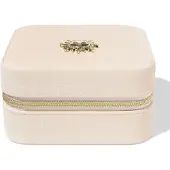 HEMA Sassy me sieradendoos 10x10x5.5cm kunstleer (gebroken wit)